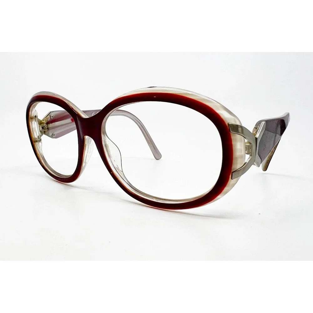 Elle Eyeglasses Frames Womens Red Oval EL18977 RE 60-16-135